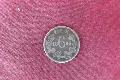 ZAR Silver Paul Kruger Sixpense in Fine Condition