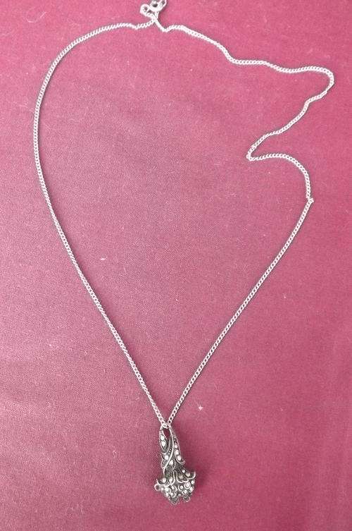 Silver Chain with Marcasite Pendant