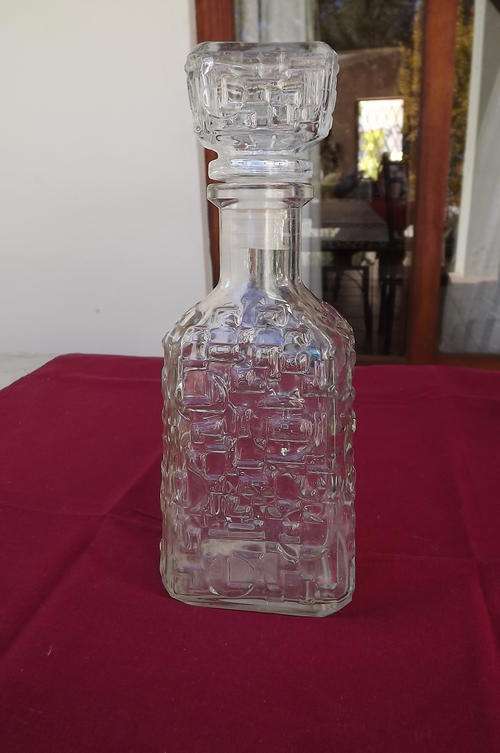 Glass Decanter with Stopper - height 24cm