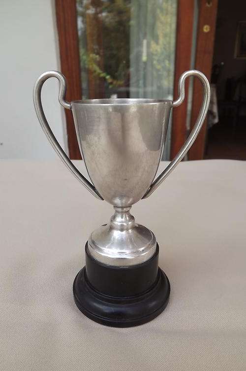 EPNS Trophy in good condition - height with base 11.75cm