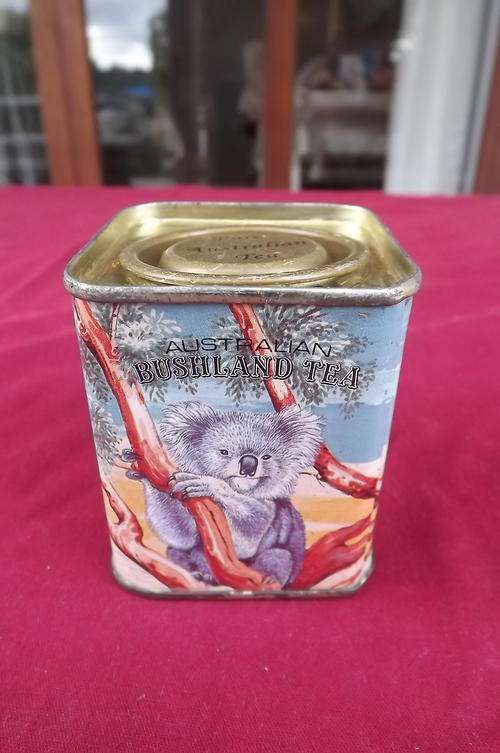 Australian Tea Tin - very cute - height 6.25cm