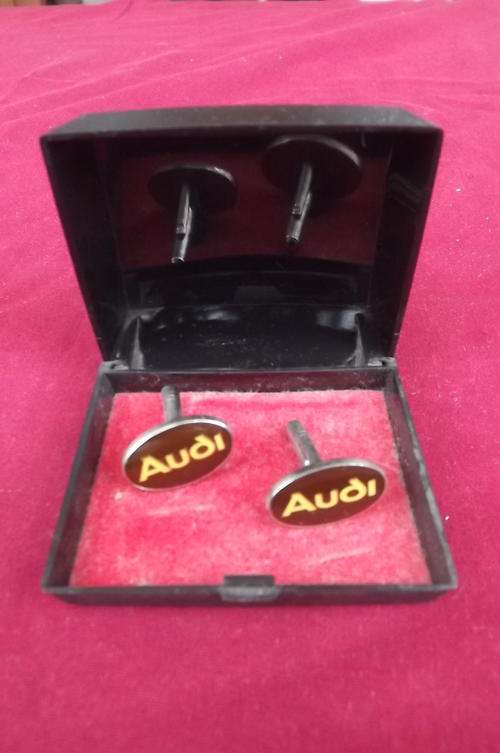 Pair of Vintage Car Logo Audi Cufflinks in box - as new
