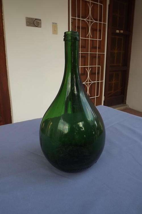 Green 1.5 Litre Vintage Bottle by Distillers Corp - good condition - height 28.5cm