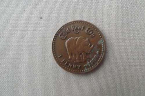 Gold Reef City 1 Penny 1986 - good condition