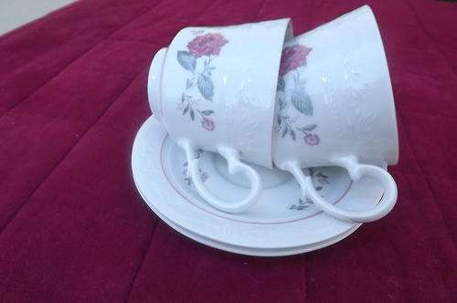 Set of 2 Cup & Saucers from Continental Fine China - Beautiful Floral Pattern - very good condition