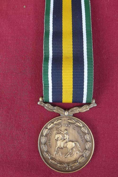 SADF General de Wet Medal with Ribbon No 21956 - as new