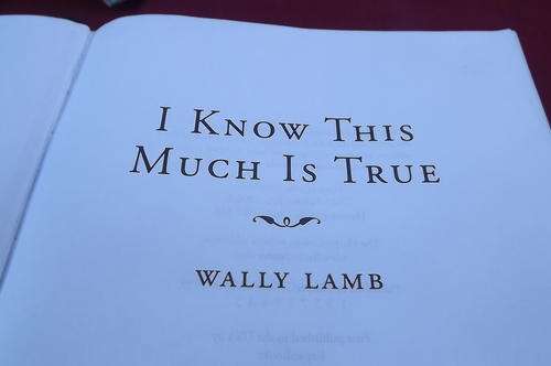 Book - I Know this much is true by Wally Lamb - A Novel touching mental illness - 900pgs - 16x24cm