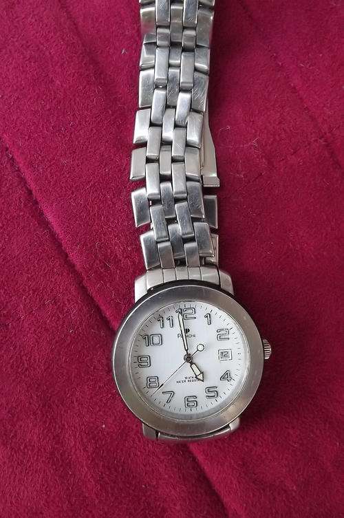 Panache Men's Quartz Stainless Steel Watch 10ATM - water-resistant - in good working condition