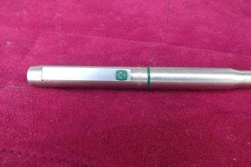 Parker Vintage Fountain Pen - Chrome with Green - made in England - used but in good working cond