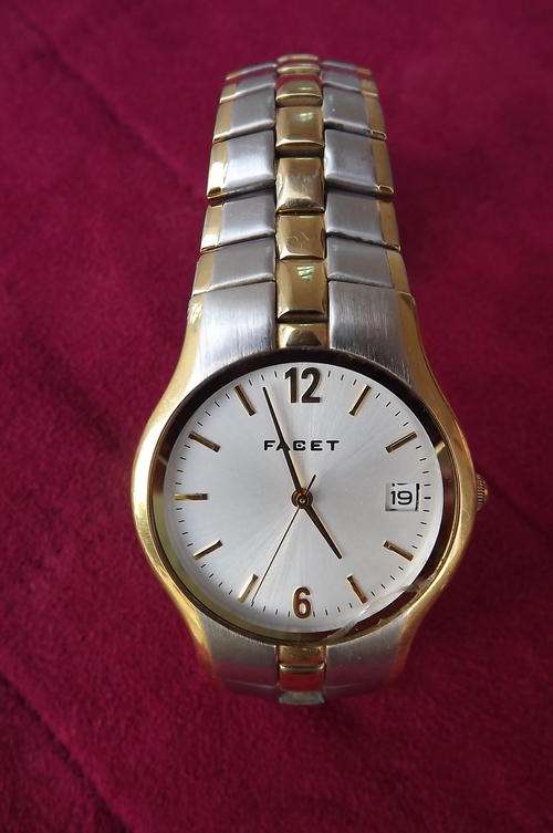 Facet Men's Working Watch A406 G Quartz - very good condition - but have small crack in glass