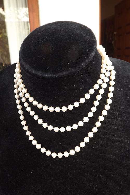 Imitation String of Pearls Necklace - 118cm long