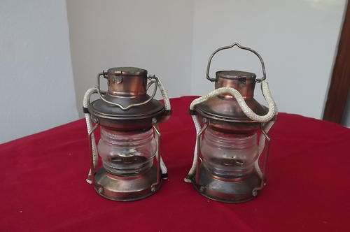 Set of 2 Small Paraffin Lanterns