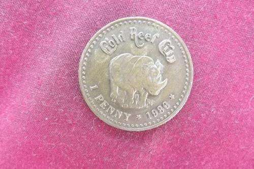 Paul Kruger Gold Reef City Penny 1986 - good condition