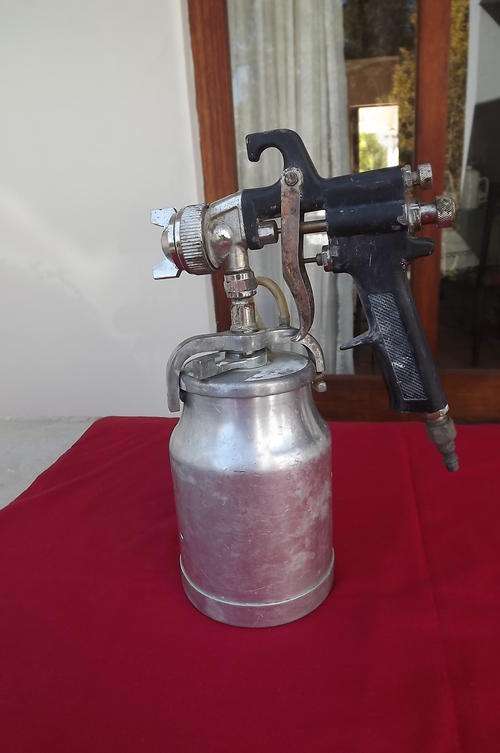Spray Gun for Painting - Aluminium Paint Holder - used but in working condition-see descrip for size