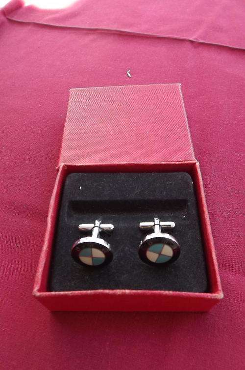 BMW Cufflinks as per scan - as new - still in box