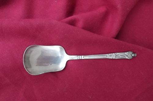 Pretty EPNS Monniks Sugar Spoon in good condition