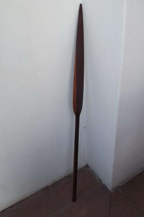 African Wooden Spear - length 98cm