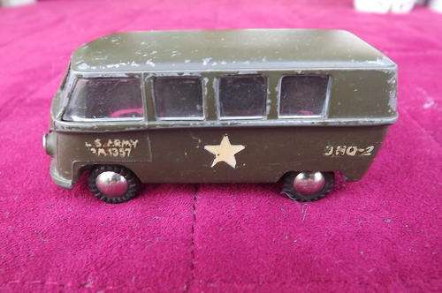 Volkswagen Army Bus 1957 - 3HQ-2 Tekno Denmark Military Green - complete