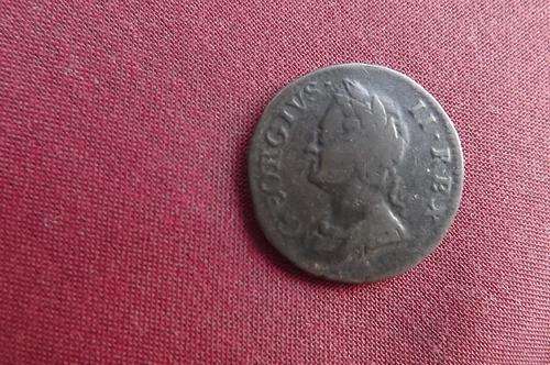 George II British 1734 Copper Farthing still in Fine Condition - see scans
