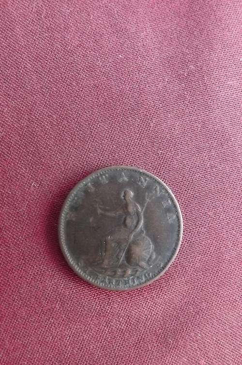 George III British 1799 Copper Farthing in VF+ Condition - see scans