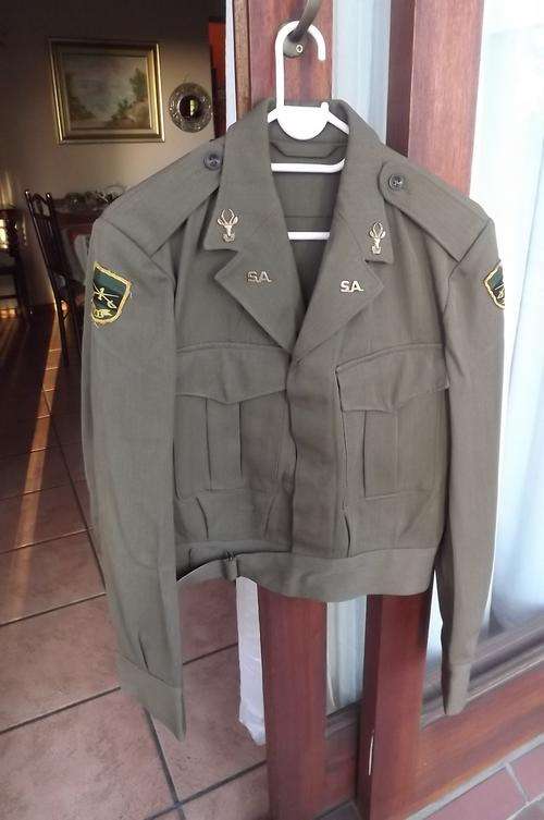 S.A Army short combat jacket by Ensign Ltd 1969 in Pure New wool.Chest 102cm.Middle 78cm.