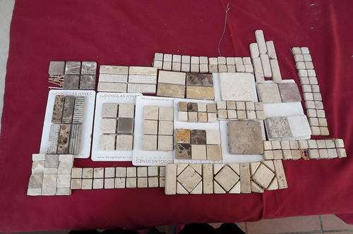 Lot of mosaic and sample tiles