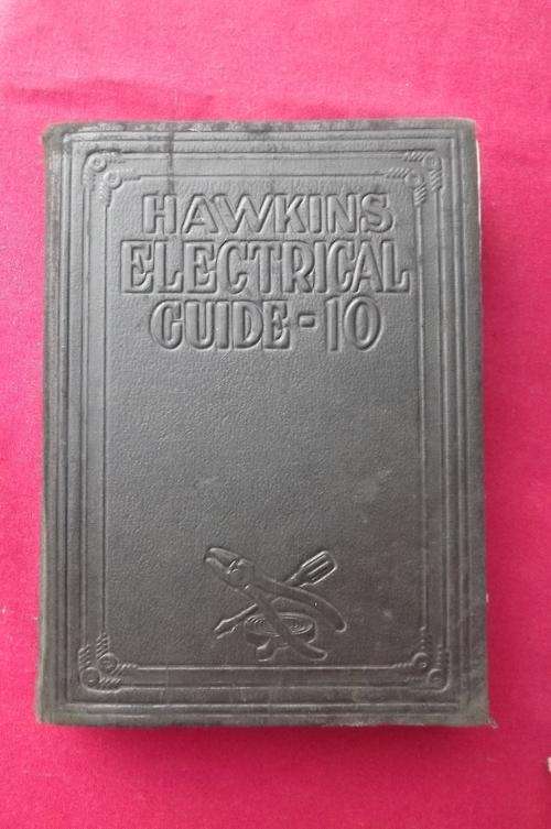 Book-Hawkins Electrical Guide-10.Impression 1927.Printed 1927.Golden edging