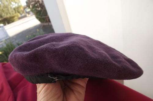 Natal beret in a purple colour.Size 57.See scans