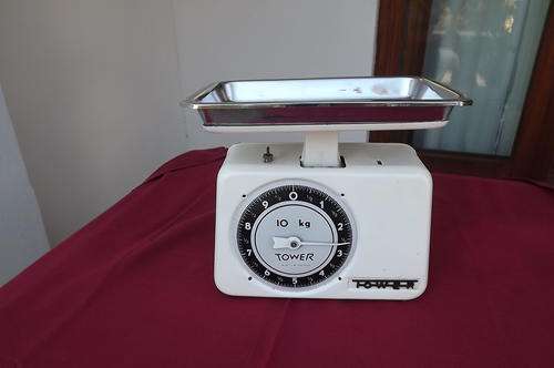 Tower vintage scale by Tower made in West Germany.Complete but not working.Outside condition good