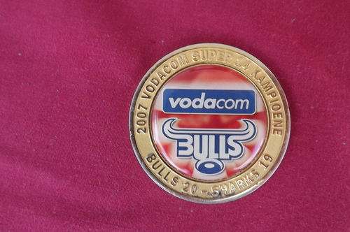 2007 Vodacom Bulls Super 14 Victory Commemoration medallion.Good condition
