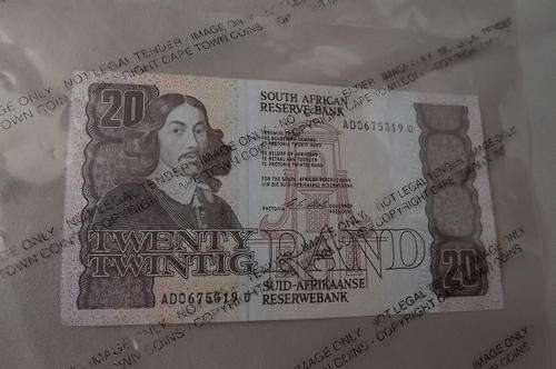 S.A R20 note. UNC.1990. Signed CL Stals. First issue