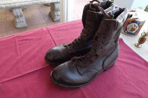Pair of  SADF genuine leather boots by DWS 2011 size 7.5.Only need new laces