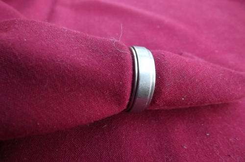 Men's electro plated wedding ring in size 11.Good condition