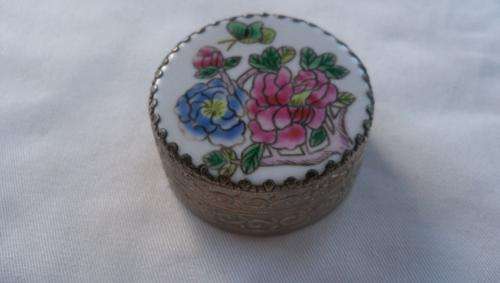 Silver Plated Powder Box as per scan
