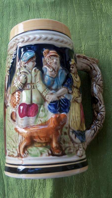 German Beer Mug as per scan - height 18cm - Heidelberg Schloss