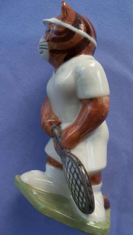 Porcelain Tennis Cat as per scan
