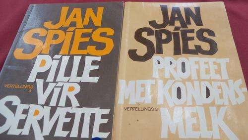 Stel van 2 Boeke van Jan Spies - Pille vir Servette en Profeet met Kondensmelk