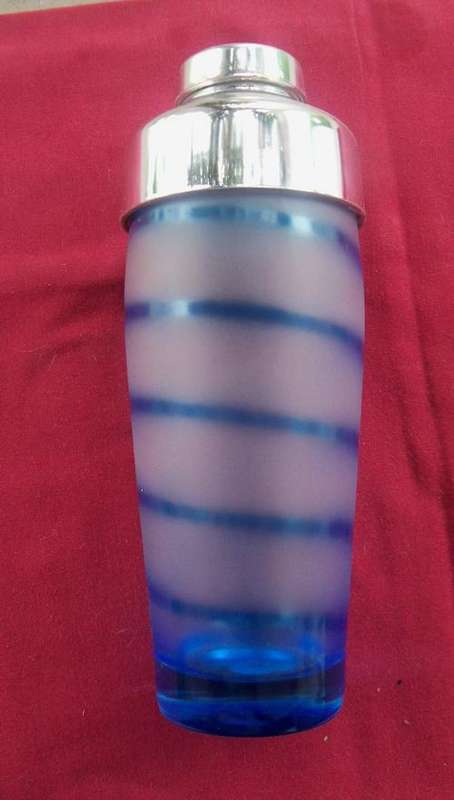 Chrome & Glass Cocktail Shaker