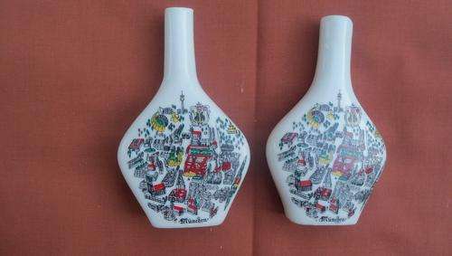 2x Escorial Bottles with Liqueur