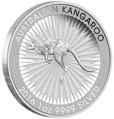 2016 1 oz Australian Silver Kangaroo Coin (BU)