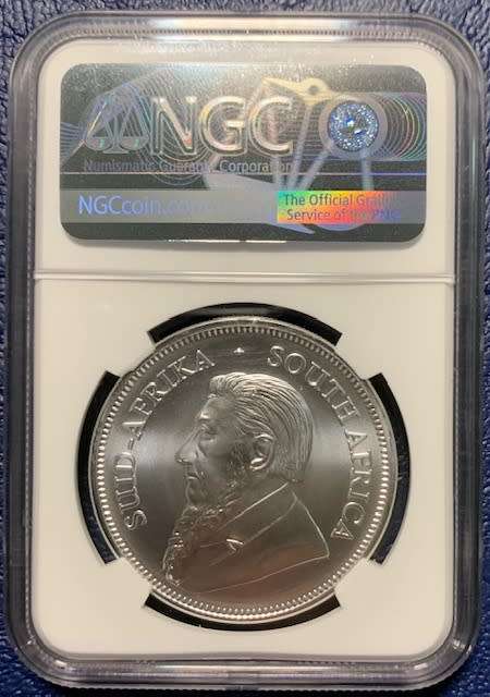 2021 1oz NGC certified MS69 Silver Krugerrand Coin (BU) slabbed