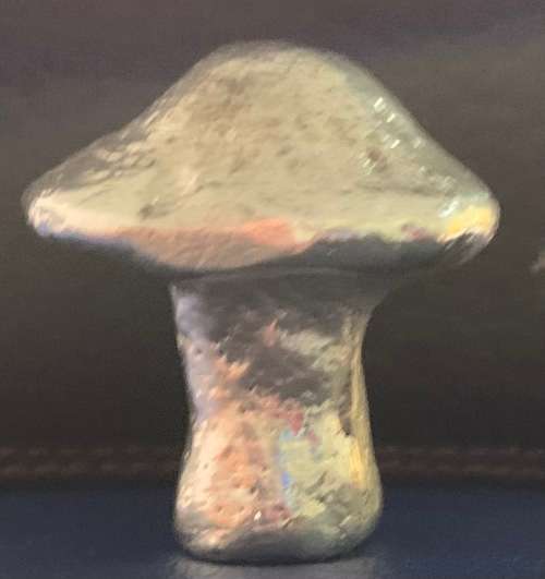 3.84 oz hand poured .999 pure silver Mushroom custom made in the USA with COA. Unique