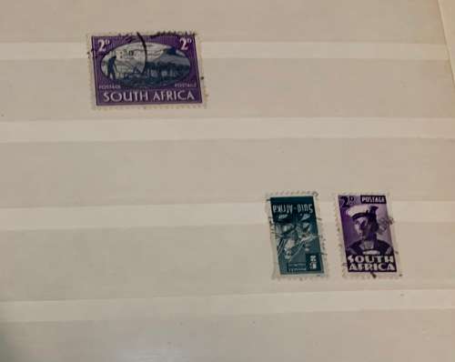 Stock book 16 pages with collection of Southern Africa stamps various years