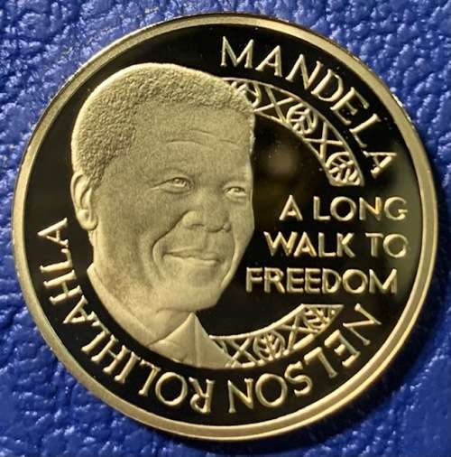 2012 Very rare Mandela Lilliesleaf half ounce .999 Proof gold coin, special box, cd, COA 525
