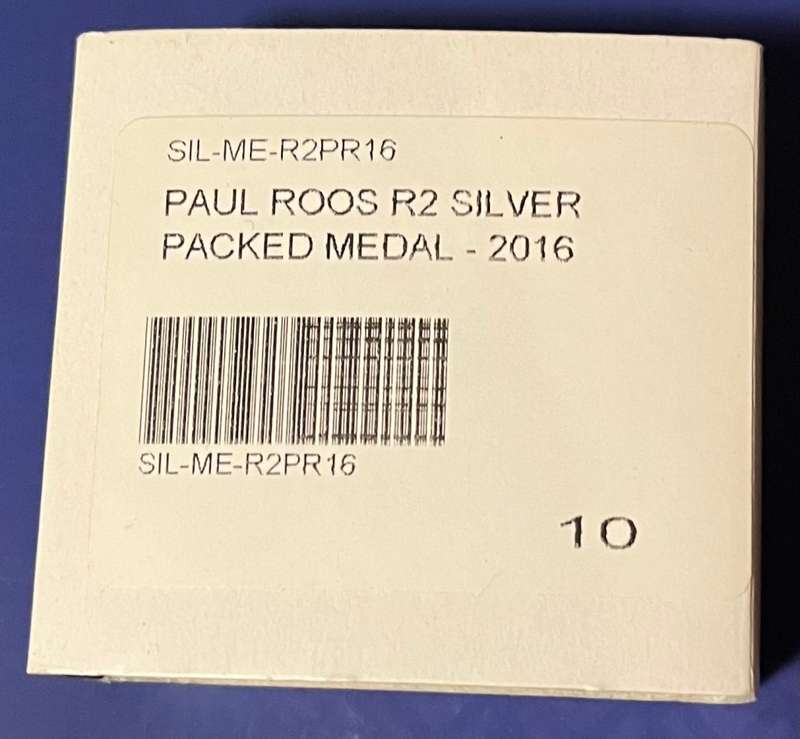 2016 Paul Roos 150th anniversary Proof 1oz 925 R2 Silver medal (brand new) 2 available 2016 minted