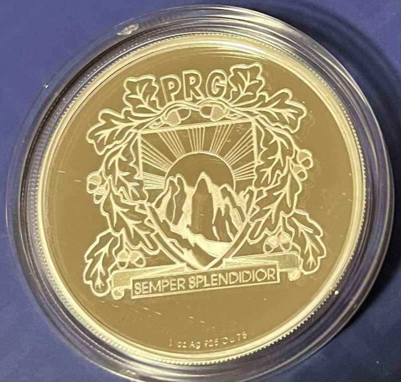 2016 Paul Roos 150th anniversary Proof 1oz 925 R2 Silver medal (brand new) 2 available 2016 minted