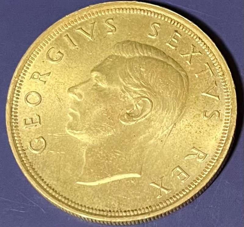 1952 Five Shilling Coin 0.500 Silver 28.28 grams