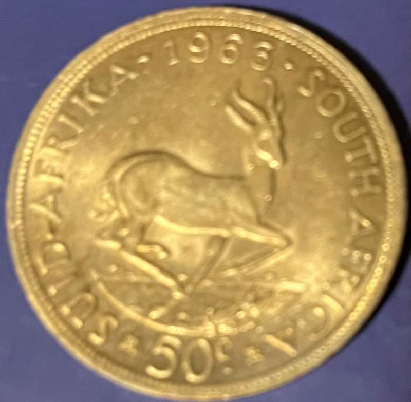 1963 Fifty Cent Coin 0.500 Silver 28.28 grams encapsulated