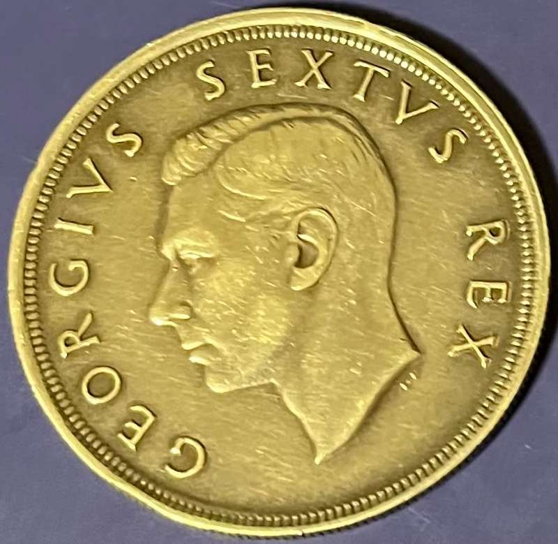 1948 Five Shilling Coin 0.800 Silver 28.28 grams proof