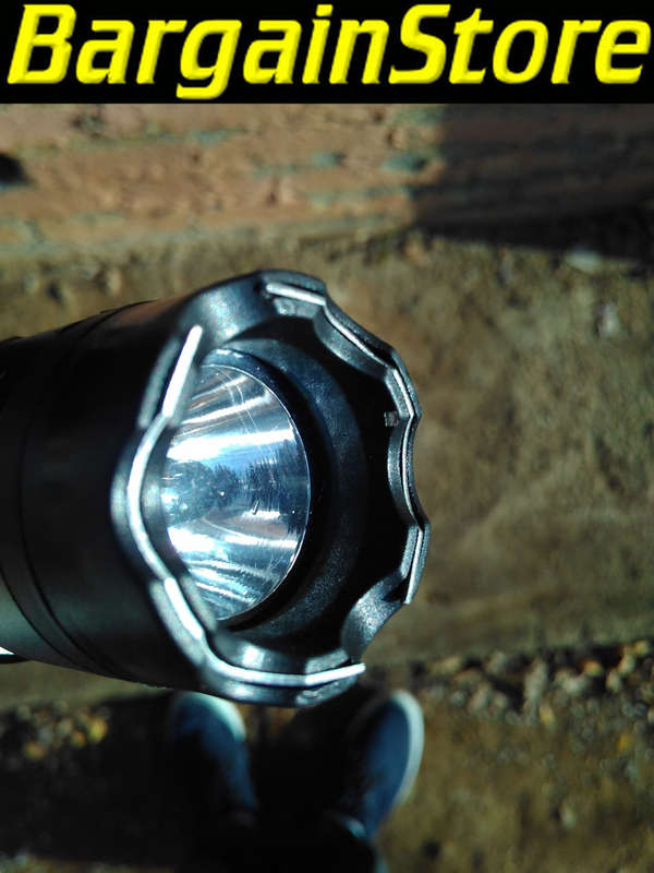 Taser and torch, rechargeable metal stun gun flashlight